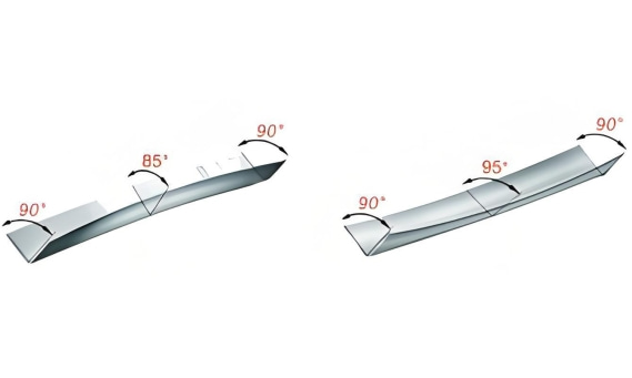 press brake curvature